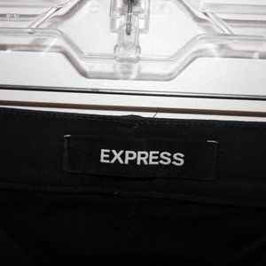 Express Black Ankle Crop Skinny Jeans